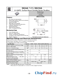 Datasheet SK26A manufacturer TSC